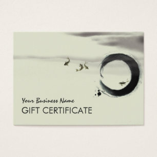 Penselmålning med Zen Circle Enso Koi Visitkort