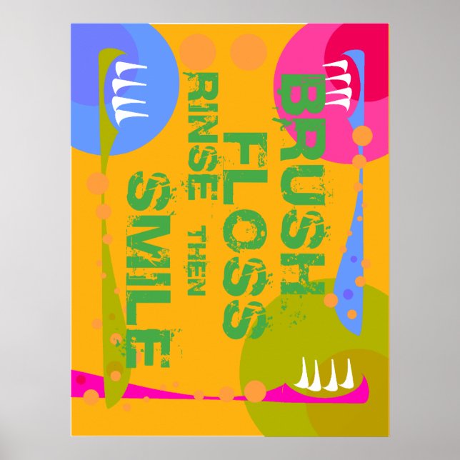 Penselsköljning, sedan SMILE! Poster (Framsidan)