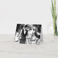 Penselskript Kärlek tack, svart och vit anteckning