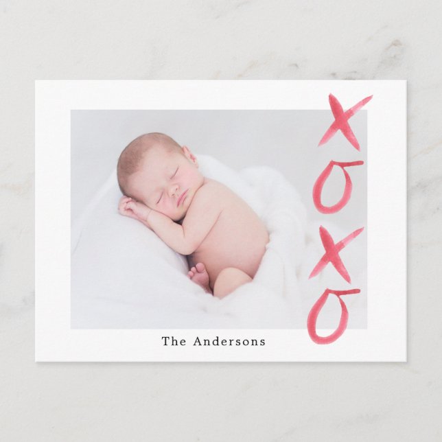 Penselskript, kramper och kyssar Fotovykort Helg Vykort (Framsida)