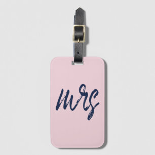 Penselskript Mrs ⎥ Luggage Tag Bagagebricka