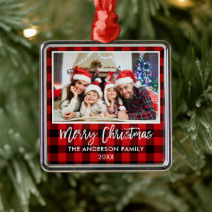 Penselskript Red Play Family God jul Julgransprydnad Metall