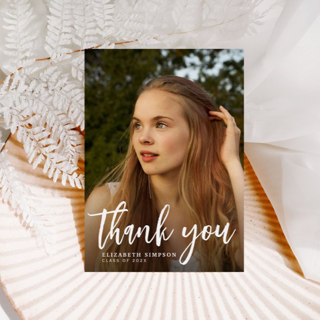 penselskript studenten tack för ditt fotokort (Skapare uppladdad)