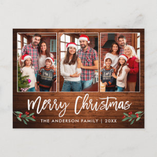 Penselskript Wood Greenery 3 Photo Jul Vykort