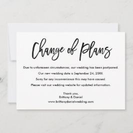 Penselskriptändring av nya Bröllop-datumkort Spara Datumet