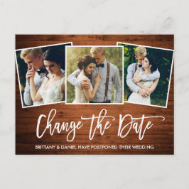 Penselskriptskogen ändrar datumfoto vykort