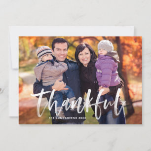 Penseltecken - tankfull Thanksgiving Photo Julkort