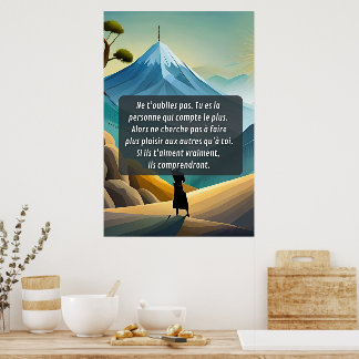 Penses à toi et ne t'oublie pas poster