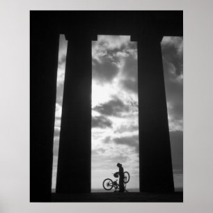 Penshaw-monument med Poster Biker/utskrift