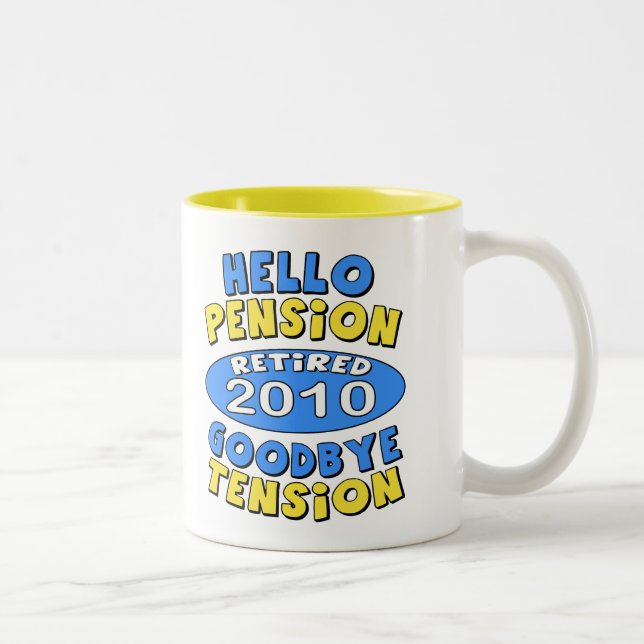 Pension 2010 Två-Tonad mugg (Höger)