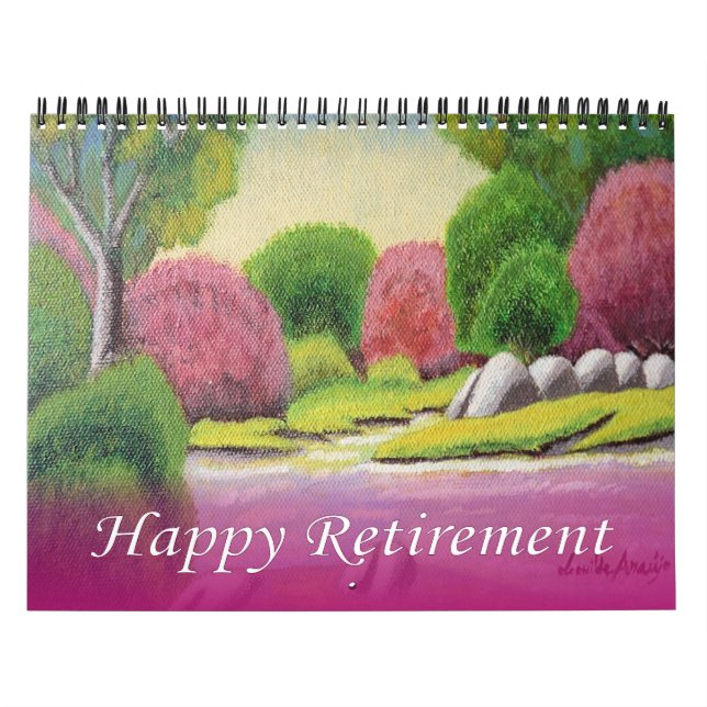 Pension 2016 Calendar Cherry Grönt Garden Art Kalender (Omslag)