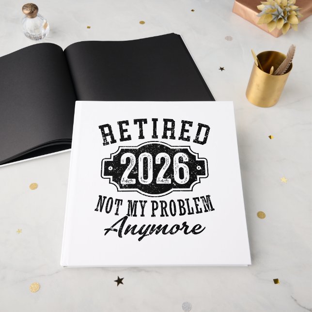 Pension 2026 Inte Mitt Problem Mer Rolig Gästböcker (Framsidan öppen)