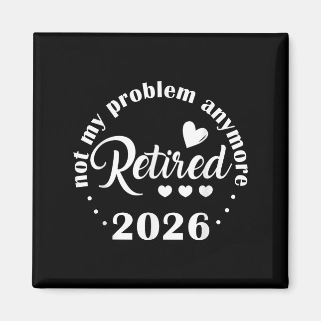 Pension 2026 - Lustigt nog är inte mitt problem lä Magnet (Framsidan)