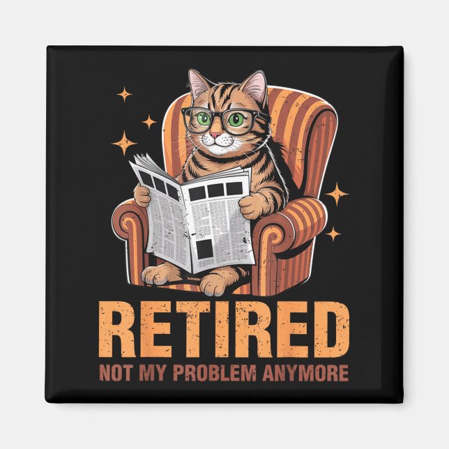 Pension 2026 Pensionerad 2026 Inte Mitt Problem Lä Magnet (Framsidan)