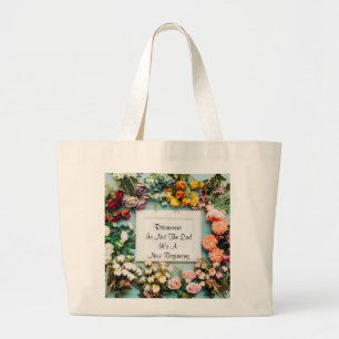 Pension A New Beginning Large Tote Bag Jumbo Tygkasse