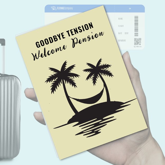 Pension Adjö Tension Handflatan Träd Hammock Inbjudningar (Skapare uppladdad)