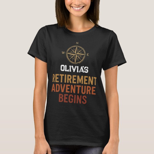 Pension äventyr börjar, pensioneras t shirt (Framsida)