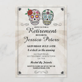 Pension Birthday Sugar Döskallar Inbjudan Hallowee