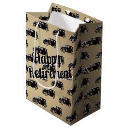 Pension Black Antique Car Medium Gift-fack