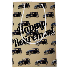 Pension Black Antique Car Medium Gift-fack