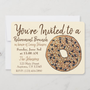Pension Breakfast Brunch Allt Bagel Inbjudningar