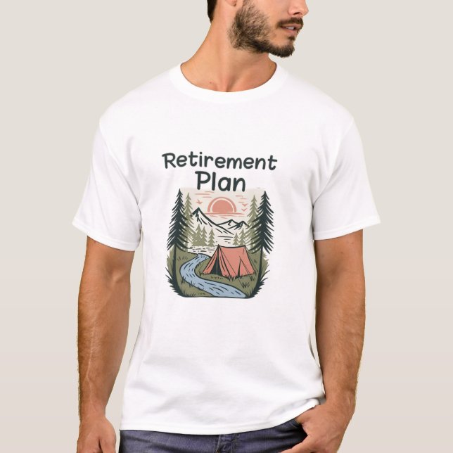 Pension campingplan t shirt (Framsida)
