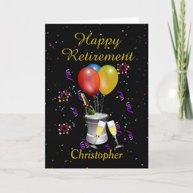 Pension Champagne Firande Card Kort (Framsida)