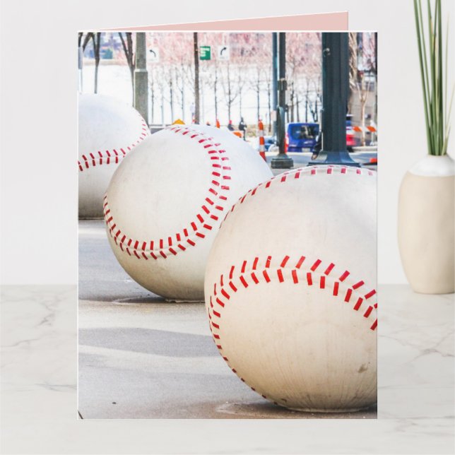 PENSION CINCINNATI BASEBALL GREETING CARD KORT (Framsida)