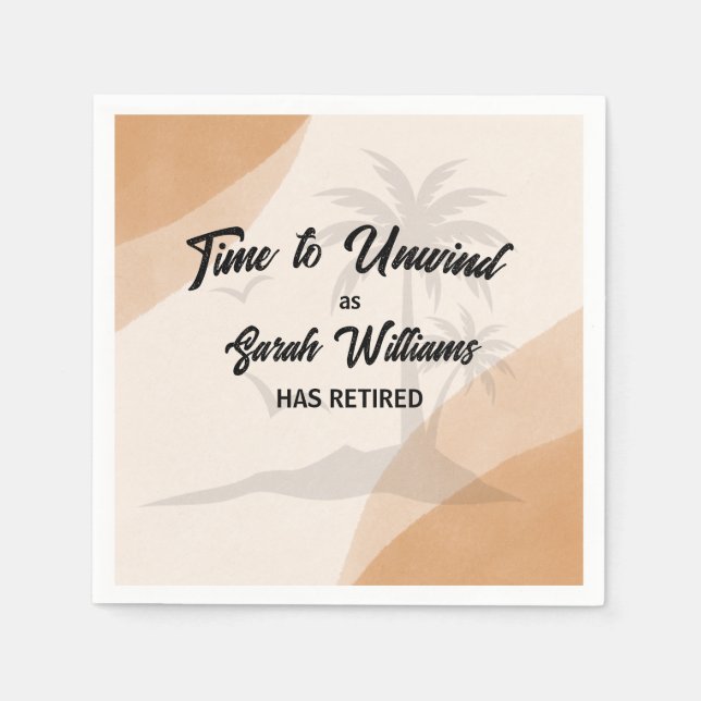 Pension Company Farewell Party Pappersservett (Framsidan)