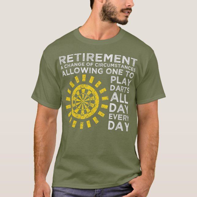 Pension Darts Dart Player T Shirt (Framsida)