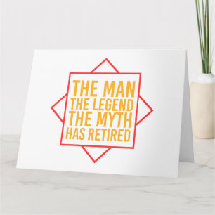 Pension Den man myten som Legend har gått i pensio Kort