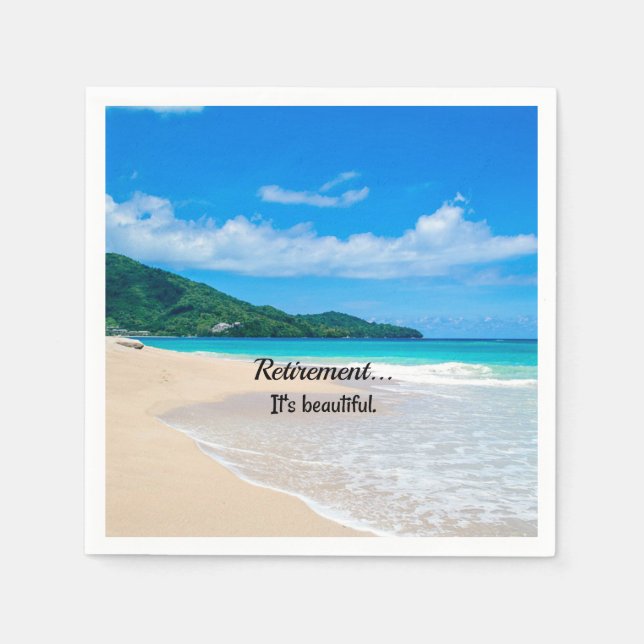 Pension... Det är vackert Pappersservett (Framsidan)