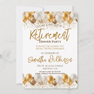 Pension Dinner Party Inbjudningar