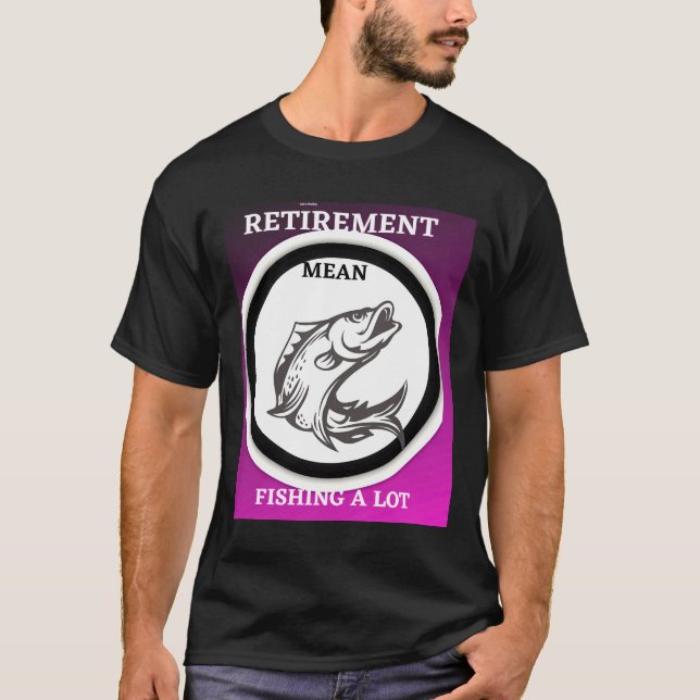 Pension Elak som fiskar en hel del T Shirt (Framsida)