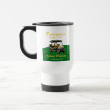 Pension Elegant Golf Theme Cart Grönt Guld