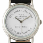 Pension eller Long Service Award Watch Armbandsur<br><div class="desc">En klocka för att hedra minnet av en Pension eller en lång tjänst. Anpassa till att inkludera namn,  företag eller organisation och data. Unikt minne av en speciell prestation. Armwatch för pension eller Long Service. Vit klocka ansikte.</div>