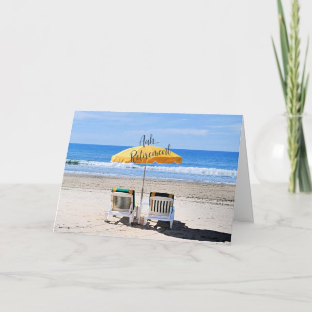 Pension, en dag på stranden. kort (Framsida)