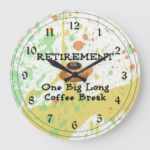 Pension: En stor lång kaffebrytning Klocka