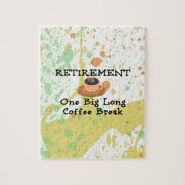 Pension - en stor lång kaffebrytning pussel (Vertikal)