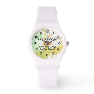 Pension: Ett stort, långt kaffe-brott Armbandsur