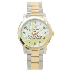 Pension: Ett stort, långt kaffe-brott Armbandsur