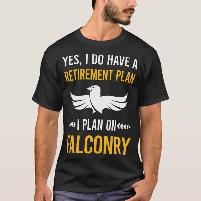 Pension Falconry Falconer T Shirt (Framsida)
