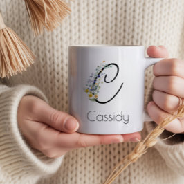 Pension Feminint gåva arbetsgivare monogram Jumbo Mugg