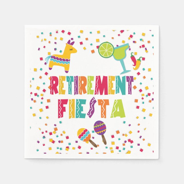 Pension Fiesta Papper Napkins - White Pappersservett (Framsidan)