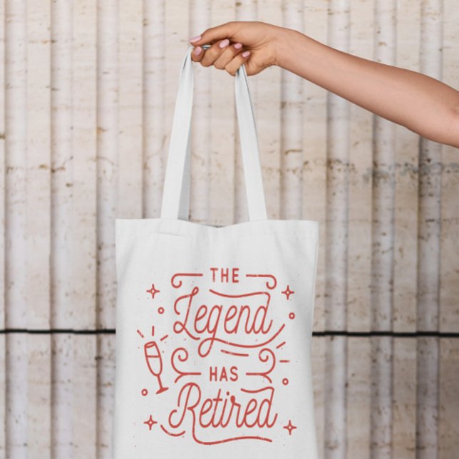Pension Firande Lettering efter tote Bag Tygkasse (Skapare uppladdad)