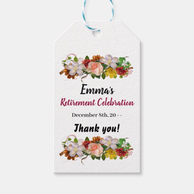 Pension Firande Märkre Presentetikett (Framsidan)