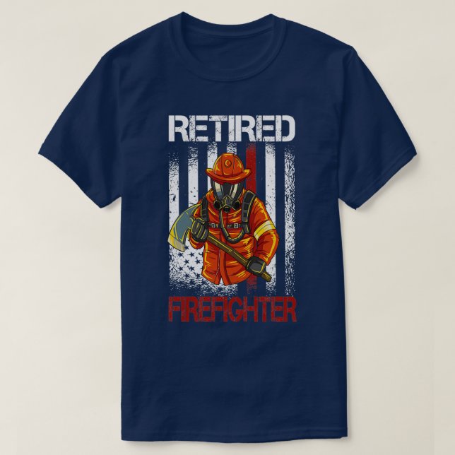 Pension Firefighter T Shirt (Design framsida)