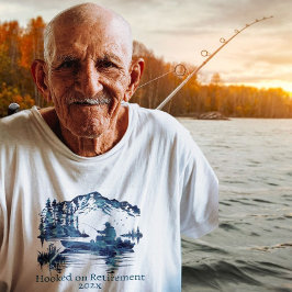 Pension fiskefarfar Gamla äldre Retiree Pappa T Shirt