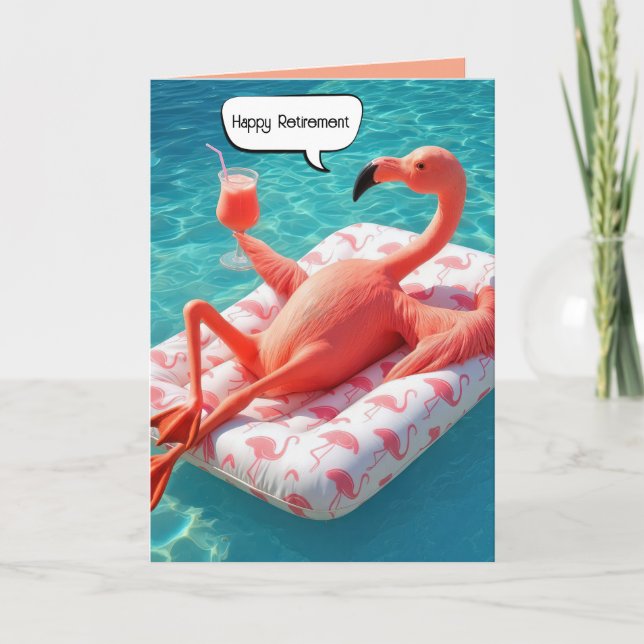 Pension Flamingo Flyter i Bassäng Kort (Framsida)
