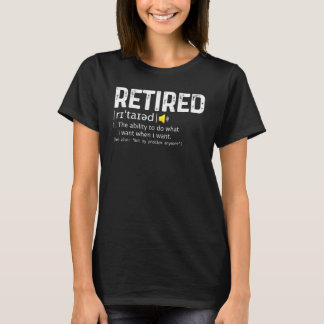Pension för återvunnen definition t shirt